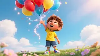 The Balloon Adventure 🎈✨ | Fun Kids Story & Learning Video | Preschool Imagination & Play