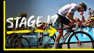 Tadej Pogacar powers to win but Vingegaard holds lead | 2022 Tour de France - Stage 17 Highlights