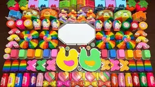 RELAXING WITH CLAY VS GLITTER VS NAIL POLISH ! Mixing Random Things Into GLOSSY Slime #2565