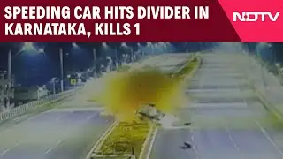 Karnataka | 1 Killed As Speeding Car Hits Divider In Karnataka, Flips Over 4 Times