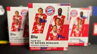 Unboxing 2025-26 Topps FC Bayern Munchen Team set