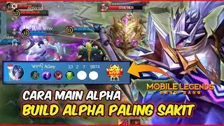 TUTOR ALPHA 4K MATCH !! NIH BUILD TERSAKIT ALPHA 2023 - ALPHA TOP GLOBAL MOBILE LEGENDS