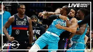 Huge brawl breaks out during Hornets-Pistons game
