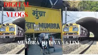 Mumbra to diva 5 6 line and tunnel live 🎥 video