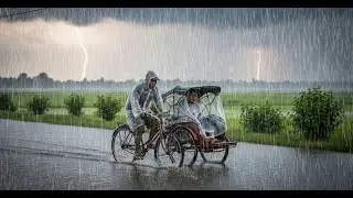 INSANE RAINSTORM in Indonesia! ⚡ Heavy Rain & Thunder Sounds | Sleep & Stress Relief