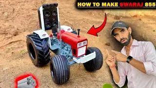 How to make Swaraj 855 with Pvc pipe | How to make Tractor | @GranthVlogs-8 
