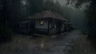 Rain sounds promoting natural balance calming nerves improving deep sleep stability