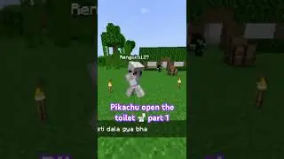 Pikachu open the toilet 🚽 in smp😂😂#minecraft #toilet #romromsmp #romromsmp