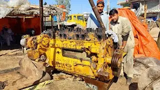 Expert Mechanics Completely Rebuild Komatsu D155 Dozer Engine || The Result is Awesome 👍