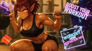 Squat beast workout #Workout #Fitness #Synthwave #IndustrialRock #CyberpunkMusic #usewithcredit