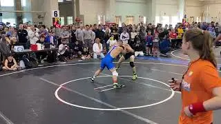Wrestle Against Autism 2022, 145 Seniors, Jesse Leng vs Clay Burkle