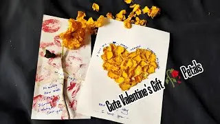 DIY ROSE PETALS Cute Valentine's Gift Card tutorial 🥀✨ 