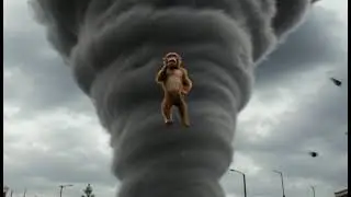 MONKEY STEPS INTO TORNADO NEED HELP NOW CLICK ON THIS VIDEO