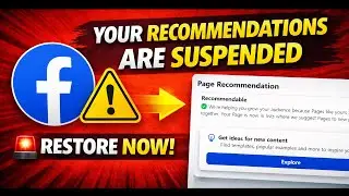 Fix Your Recommendations Are Suspended on Facebook Page | How to Restore Page Recommendations (2026)