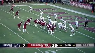 North Carolina Central QB Davius Richard 3 yard TD run vs. Howard