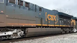 01/11/26 CSX Autorack Train at Marion Station in Marion, OH