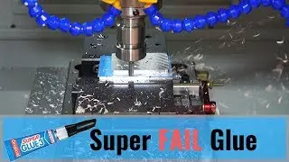 FUSION360 Machining - Super Glue trick FAIL