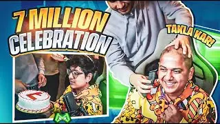 MortaL 7 million Celebration | Mortal Bald On Live Stream | Mortal takla on live |  #Shorts #short