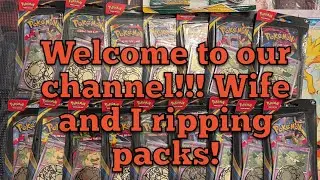 Watch my wife and I rip open some pokemon booster packs