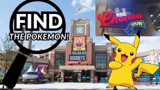 Can you find all 8 Pokemon? Hershey's Chocolate Tour Ride POV #chocolateworld  #pokemon