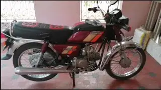 96 model hero honda CD 100 ss self started, old bike modified