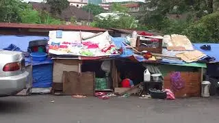 File footage - Urban poor, informal settlers [Quiapo,Manila; Nov 2014] HD