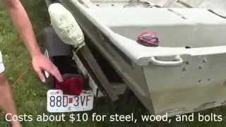 Boat Trailer Guides / Rail- Homemade $18 (for 14' Jon Boat)