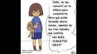 Cómic Undertale fandub español latino ( Cuidando a frisk )