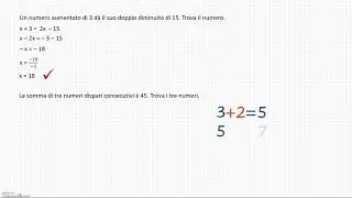Equazioni a coefficienti interi e frazionari e problemi con frazioni