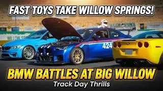 Fast Toys Take Willow Springs! | Track Day Thrills & BMW Battles Big Willow