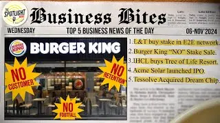 |Business News|Burger King Customer retention Reduced & L&T into Data Centre Operation Business