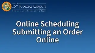 Online Scheduling: Submitting an order
