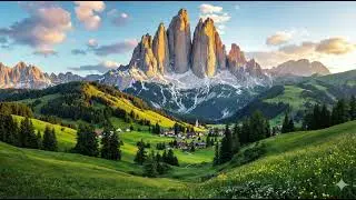 The Majesty of the Alps 4K Scenic Relaxation & Peaceful Music. #scenic relaxation alps #relaxation