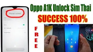 How to unlock sim or unlock network Oppo A1k CPH1923, Free File Unlock download link below.
