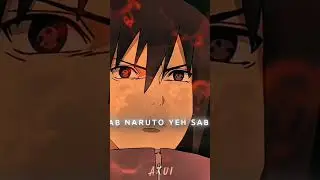 Naruto chakra Vs hasherama chakra balancing 😈☠️😏