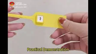 JY360D Plastic Security Seal | Laser Marking & Application Demo