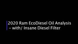 Insane Diesel Oil Analysis #2