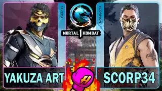 MK1 Yakuza Art (TAKEDA) VS Scorp34 (SCORPION)🥊Mortal Kombat 1🥊4K 60ᶠᵖˢ