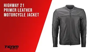 Highway 21 Primer Leather Motorcycle Jacket