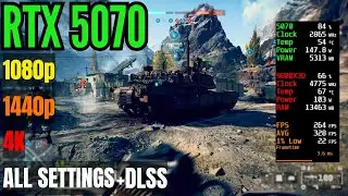 Battlefield 6 - RTX 5070 12GB Performance Review | ALL SETTINGS at 1080p, 1440p, 4K & DLSS
