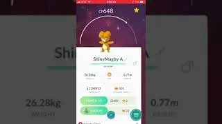 Shiny Magby in Pok&eacute;mon Go!!!!