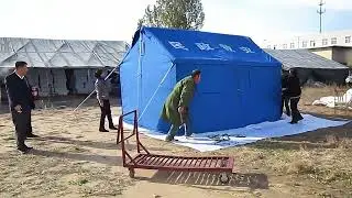 6-Person Tent Emergency Shelter &ndash; Waterproof Refugee Camp Tent