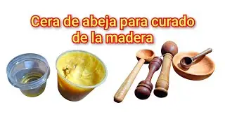 Cera de abeja y aceite vegetal para curado de la madera 