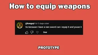 How to equip weapons in Unity | Prototype  (for kangsyt)