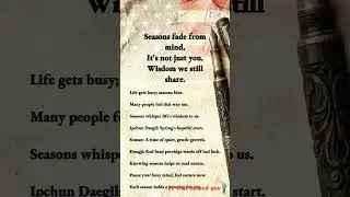 The seasons keep turning, even when we lose track of time.