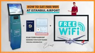 How to get Free WiFi at Istanbul Airport Turkey T&uuml;rk Telekom İstanbul Havalimanı