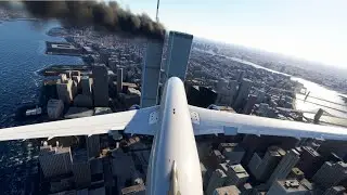 9-11 Tail Camera Reconstruction | No ATC | The Second Flight | Microsoft Flight Simulator | 4K UHD