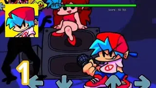 Friday Night Funkin mobile  Gameplay Part 1 Week 1 - 4 , Android 
