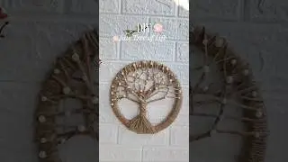 Aesthetic Jute Tree of Life ✨ | Minimal DIY Wall Decor #shorts #viral #ytshorts #diy #jutecraft