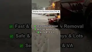 ❄️ Stay Open & Safe This Winter! Fast & Reliable Snow Removal 🚜